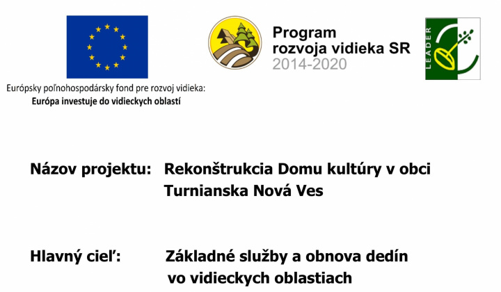 Aktuality / Rekonštrukcia Domu kultúry v obci Turnianska Nová Ves - foto